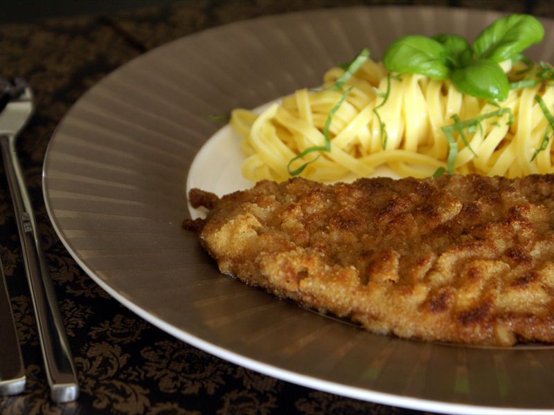 Escalope de veau pane  l'anglaise