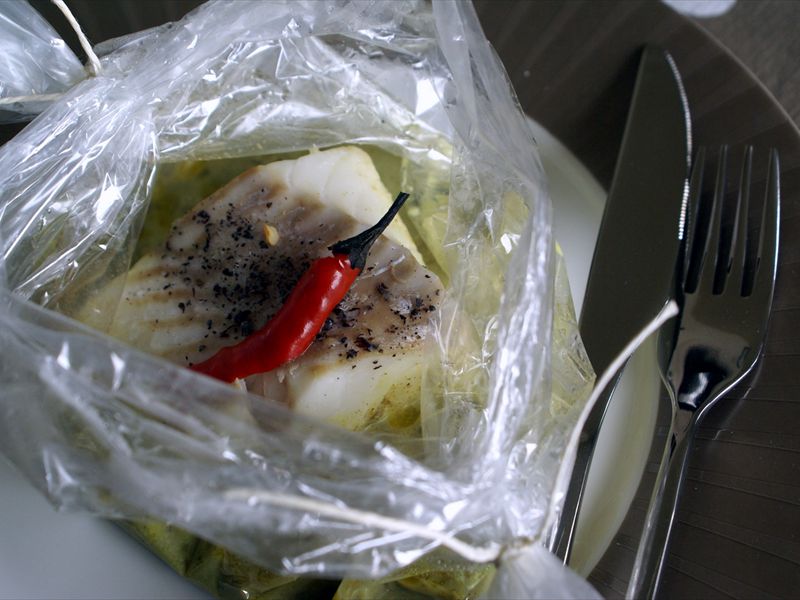 Filet de cabillaud en papillote