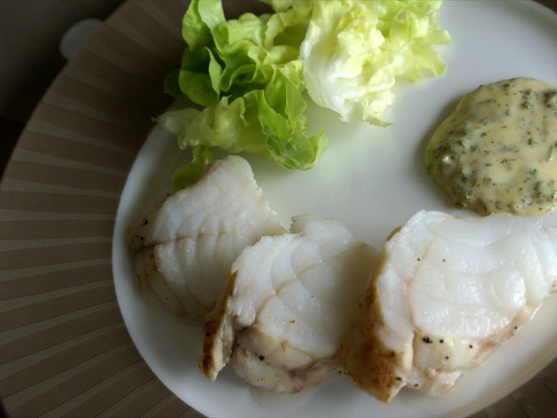 Filets de lotte rtis aux herbes