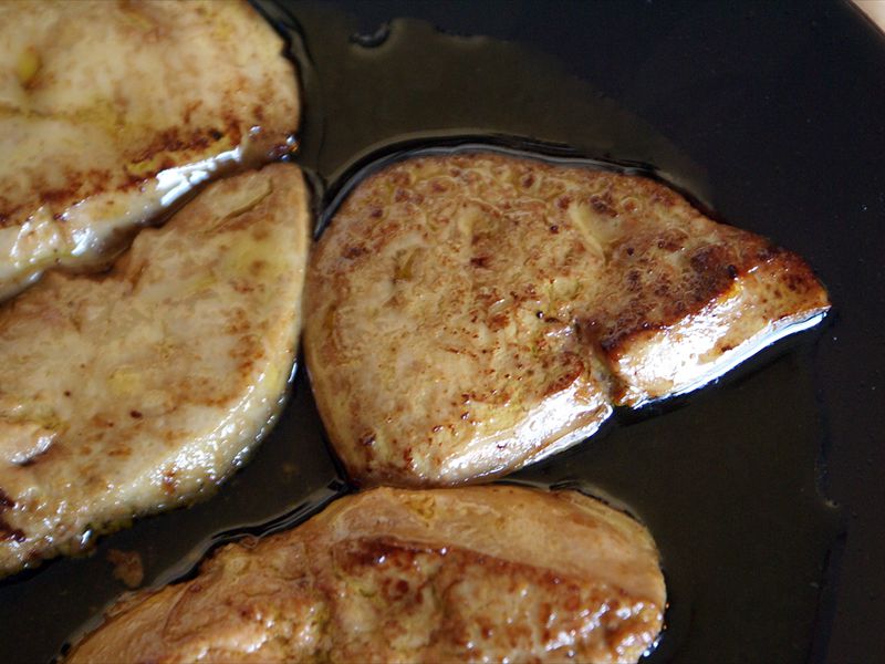 Escalopes de foie gras poles