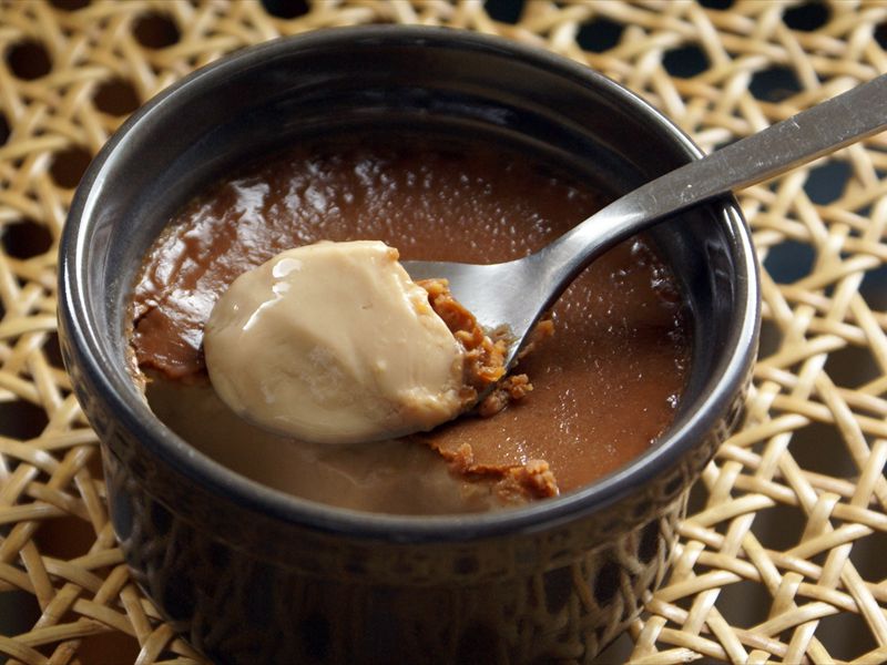 Petits pots de crme chocolat caramel