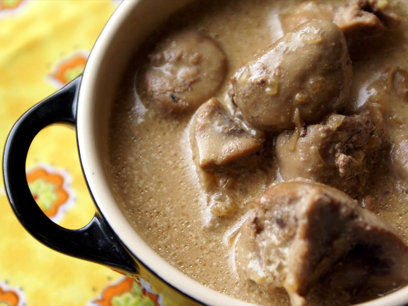 Rognons de veau au Porto