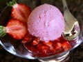 Glace  la fraise